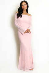 Lace Bardot Maxi Dress