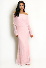 Lace Bardot Maxi Dress