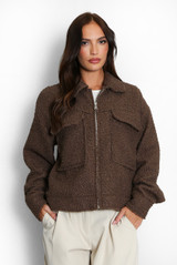 Fleece Jacket With Oversized Pockets
