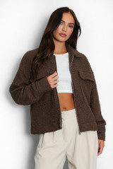 Fleece Jacket With Oversized Pockets