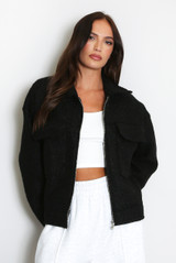 Fleece Jacket With Oversized Pockets