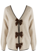 Bow Back V-Neck Jumper 