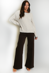 Bow Back V-Neck Jumper 