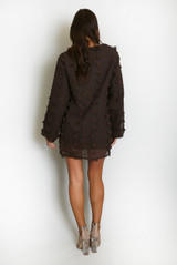 Chiffon Mini Shift Dress