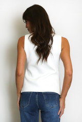 Statement Button Fine Knit Waistcoat