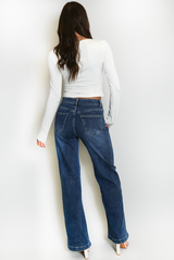 Four Way Stretch Straight Leg Jeans