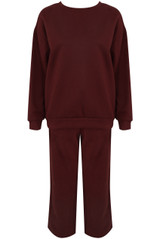 Crew Neck Sweatshirt And Trousers Loungewear