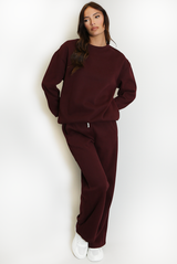 Crew Neck Sweatshirt And Trousers Loungewear