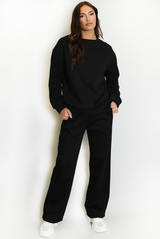 Crew Neck Sweatshirt And Trousers Loungewear