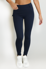 Fleece Lined Side Pocket Stretch Fit Legging