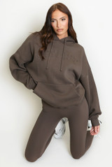 Stylist Embossed Oversized Hoodie