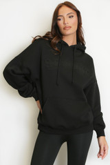 Stylist Embossed Oversized Hoodie