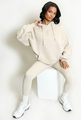 Stylist Embossed Oversized Hoodie