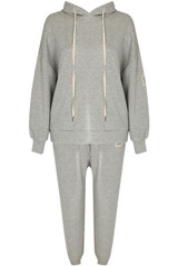 Slogan Tag Hoodie and Joggers Set