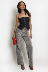 Leopard Dad Fit Tall Jeans