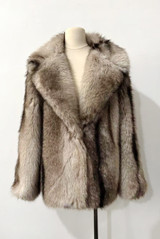 Vintage Style Chunky Faux Fur Jacket 