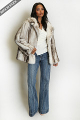Vintage Style Chunky Faux Fur Jacket 