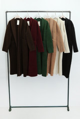 Oversized Long Wool-Look Coat