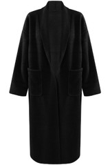 Oversized Long Wool-Look Coat