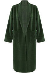 Oversized Long Wool-Look Coat