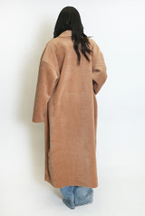 Oversized Long Wool-Look Coat