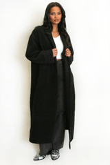 Oversized Long Wool-Look Coat