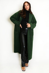Oversized Long Wool-Look Coat