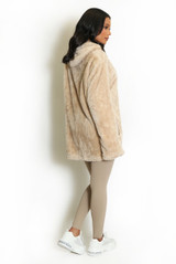 Longline Teddy Zip Hoodie 