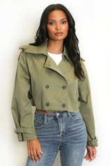 Short Boxy Trench Coat