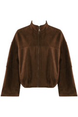 Suedette Bomber Jacket