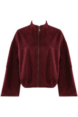 Suedette Bomber Jacket
