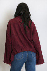 Suedette Bomber Jacket