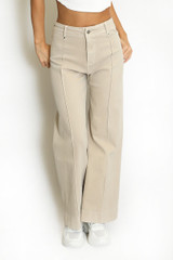 Front Seam High Waist Wide Leg Jeans Front Seam High Waist Wide Leg Jeans