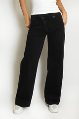 Overlap High Waist Dad Fit Jeans