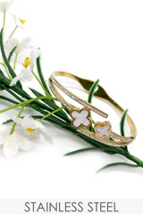 Mini Clover Style Bangle   Mini Clover Style Bangle