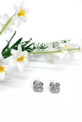 Diamante Clover Earrings Diamante Clover Earrings