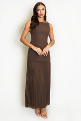 Tailored Pleated Maxi Dress Tailored Pleated Maxi Dress