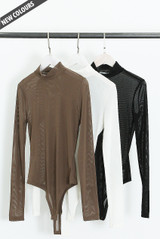 High Neck Mesh Bodysuit