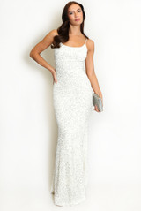 Strappy Sequin Maxi Dress