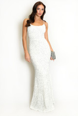 Strappy Sequin Maxi Dress