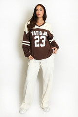 23 Slogan Varsity Sweatshirt  23 Slogan Varsity Sweatshirt