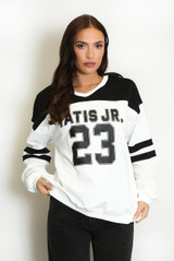 23 Slogan Varsity Sweatshirt  23 Slogan Varsity Sweatshirt