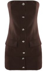 Tailored Bandeau Top And Skort Set