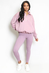 Santa Monica Slogan Half Zip Sweatshirt Santa Monica Slogan Half Zip Sweatshirt