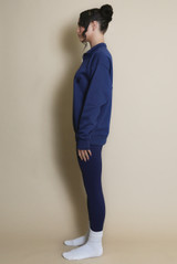 Brooklyn Slogan Half Zip Relaxed Sweatshirt  Brooklyn Slogan Half Zip Relaxed Sweatshirt