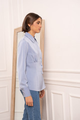 Satin Pleated Blouse Satin Pleated Blouse