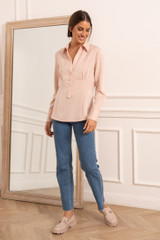 Satin Pleated Blouse Satin Pleated Blouse