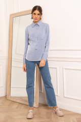 Satin Pleated Blouse Satin Pleated Blouse