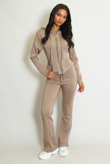 Fitted Hoodie and Flare Jogger Set