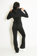 Fitted Hoodie and Flare Jogger Set